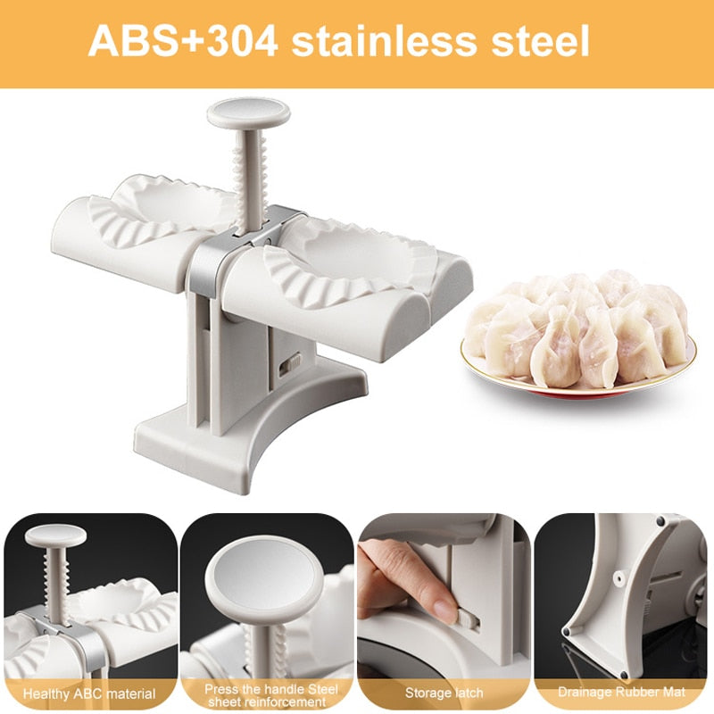 Automatic Dumpling Maker Double Head Press