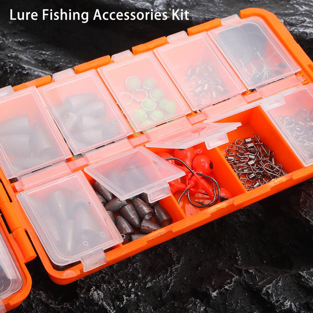 Fishing Gear Set 231Pcs/Set Exquisite Universal Portable  Bass Fishing Tool Kit Accessories Fishing Supplies