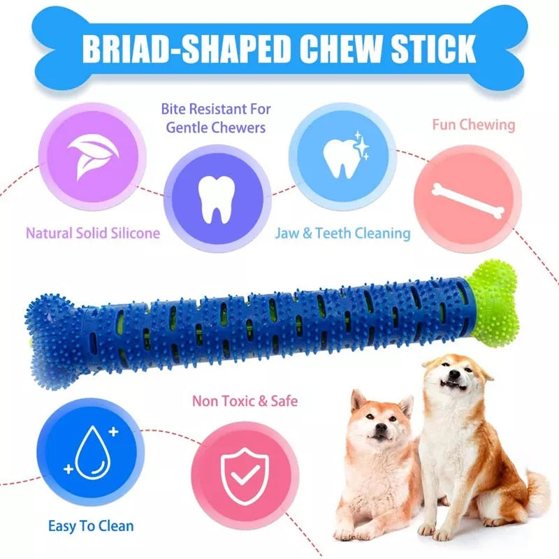 Brush Dog Toothbrush Chew Toy Stick Cleaning Massage