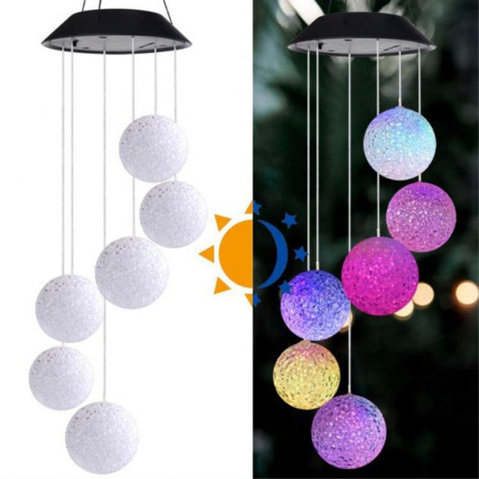 Christmas Decoration Solar LED Wind Chime String Lights