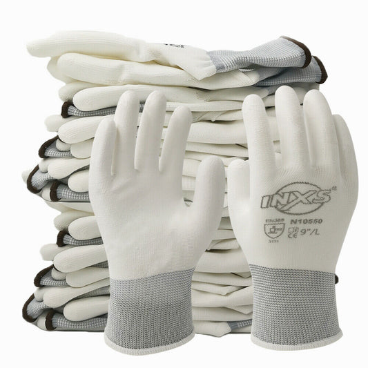 (12 Pairs) Polyester Work Safety & Gardening Gloves - northstarhomeandgarden