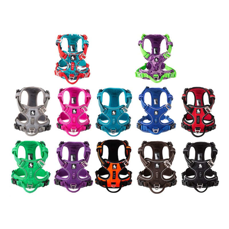 Pet Reflective Nylon Dog Harness - northstarhomeandgarden