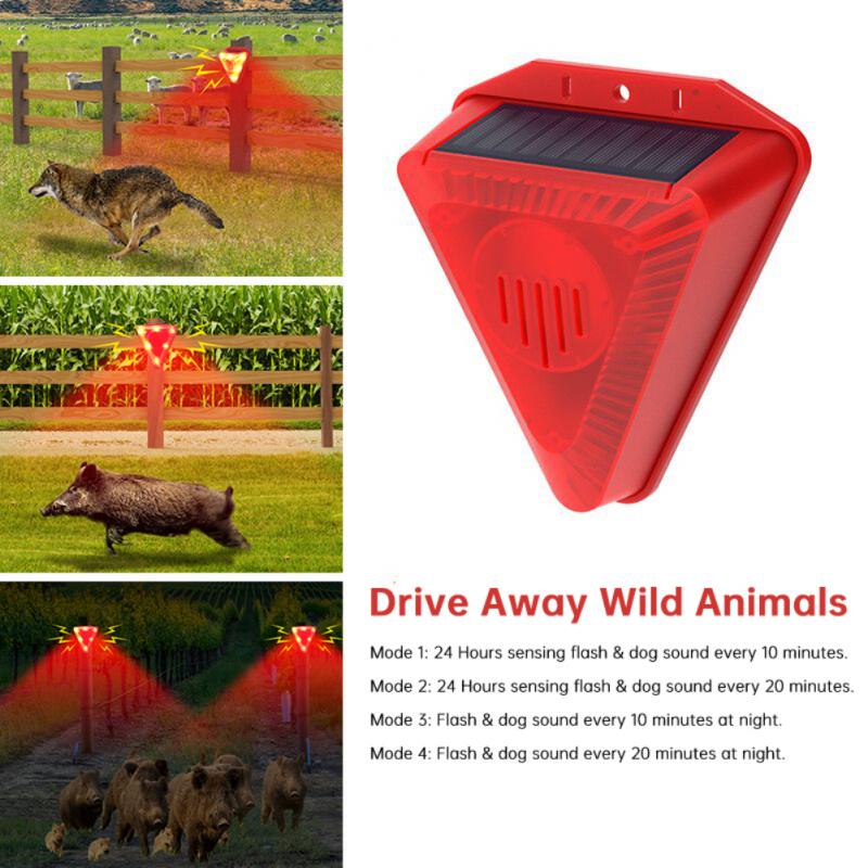 Animal Repellent Light 6 Flashing Red Leds Outdoor Animal Repellent Alarm