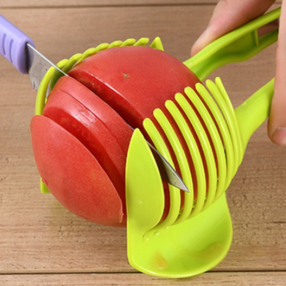 Handheld Tomato Onion Slicer Bread Clip