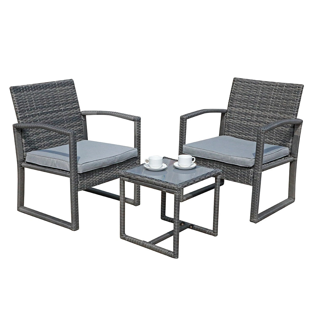 JARDINA 3PCS Outdoor Patio Set with Coffee Table - northstarhomeandgarden