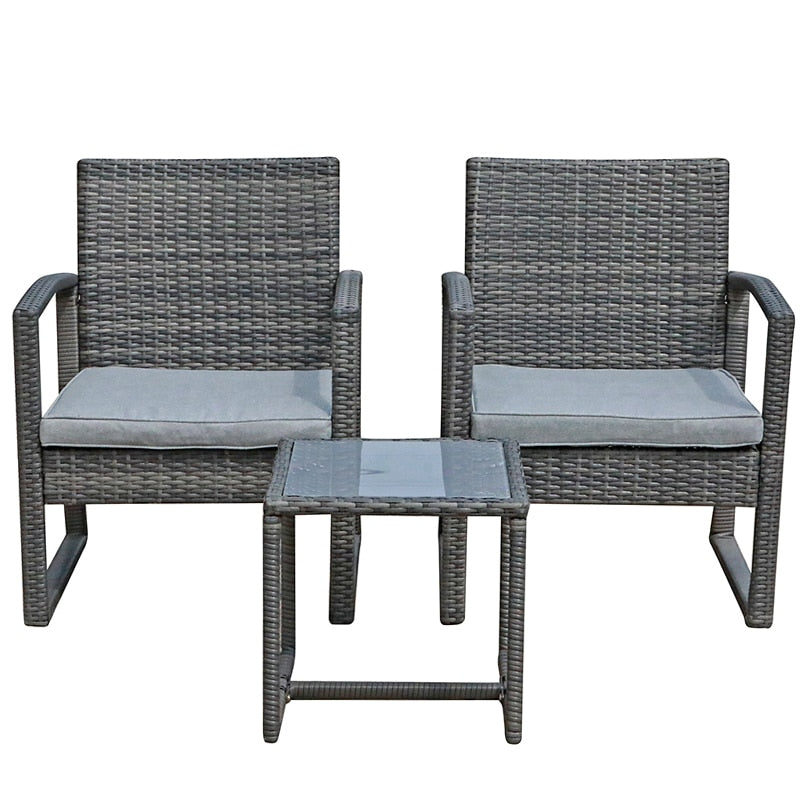 JARDINA 3PCS Outdoor Patio Set with Coffee Table - northstarhomeandgarden