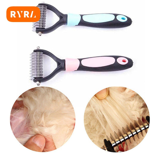 Professional Pet Deshedding Brush Dog Hair Remover Pet Fur Knot Cutte