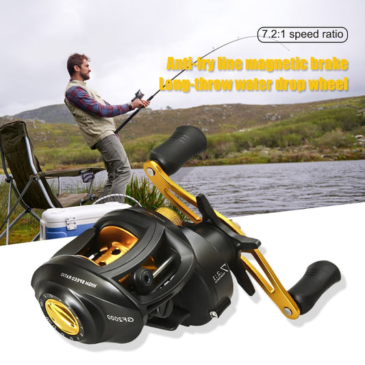 7.2:1 Fishing Spinning Casting Reel High Speed Gear Metal