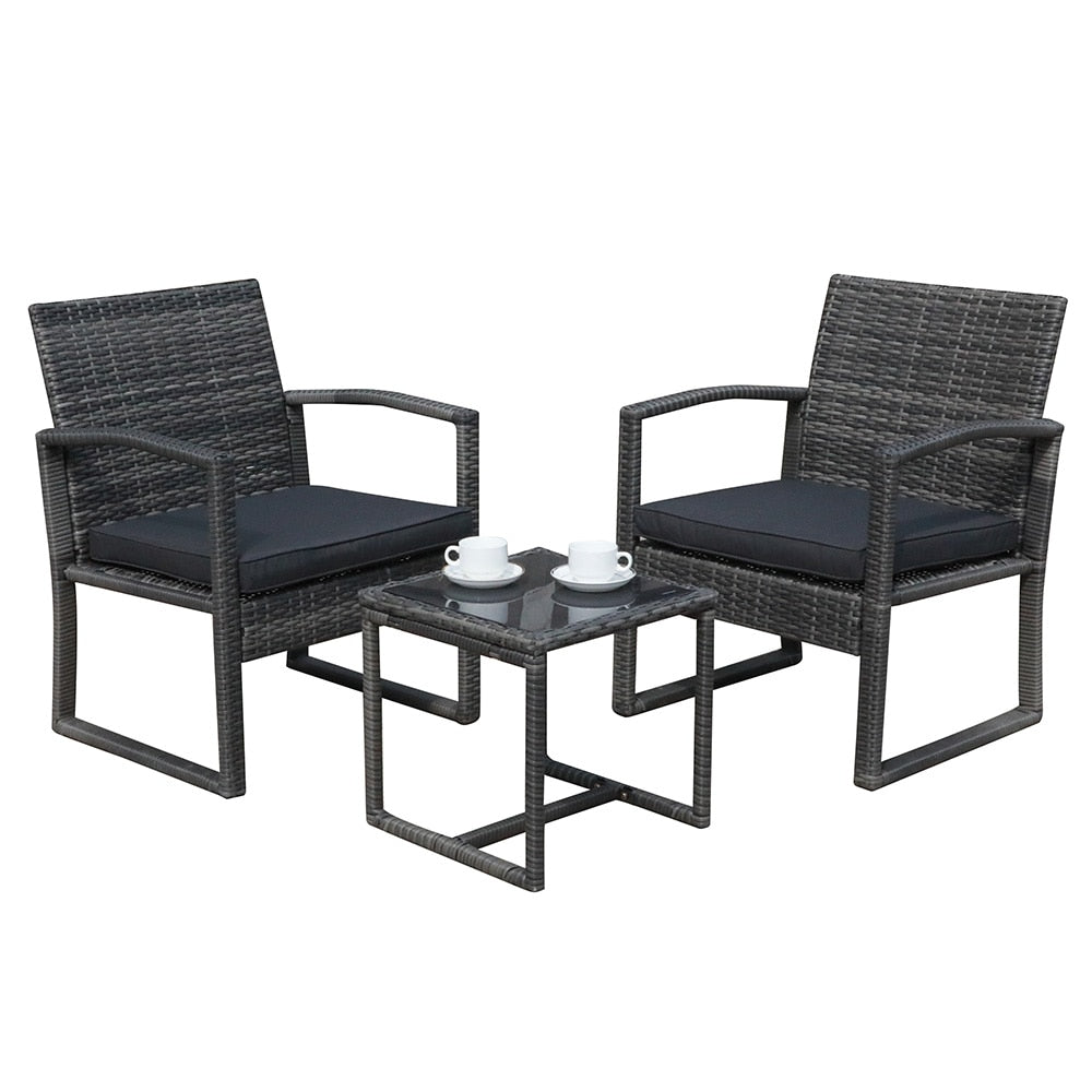 JARDINA 3PCS Outdoor Patio Set with Coffee Table - northstarhomeandgarden