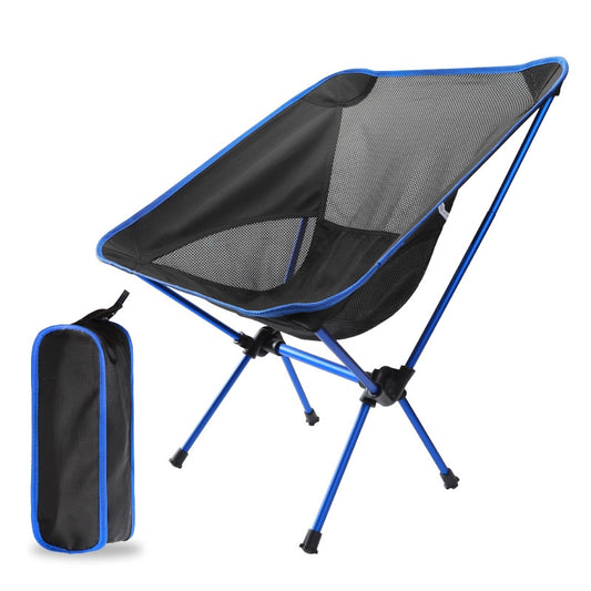 Detachable Portable Folding Moon Chair Outdoor Camping Chairs Beach Fishing Chair Ultralight Travel Hiking Picnic Seat Tools