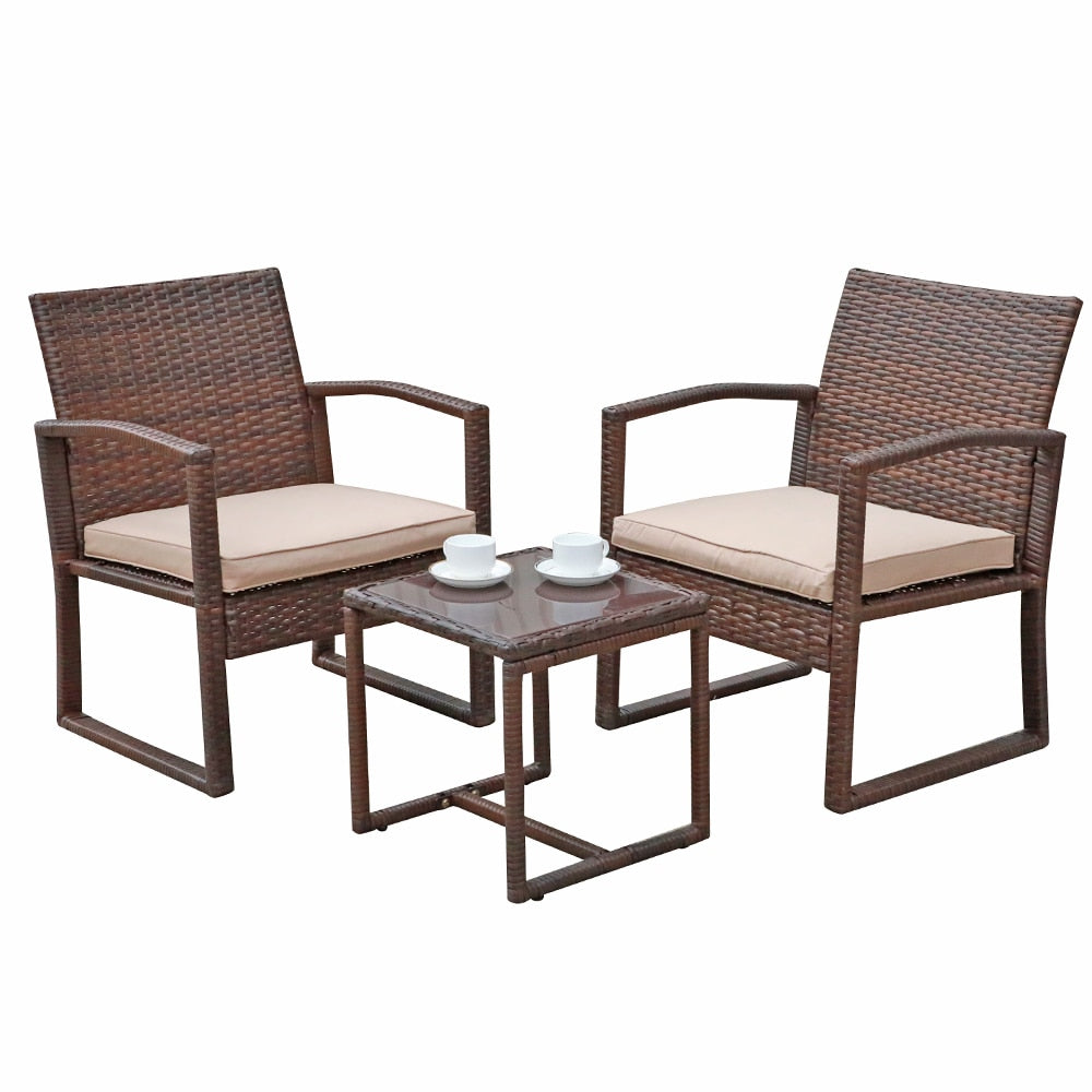 JARDINA 3PCS Outdoor Patio Set with Coffee Table - northstarhomeandgarden