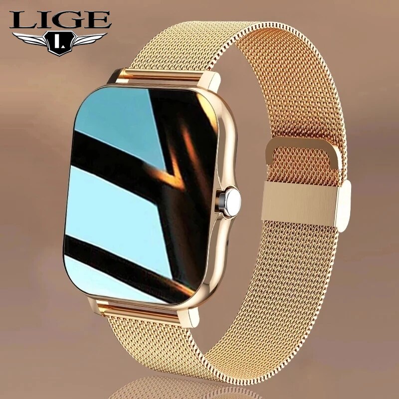 LIGE 2023 Smart Watch For Men Women Gift Full Touch Screen