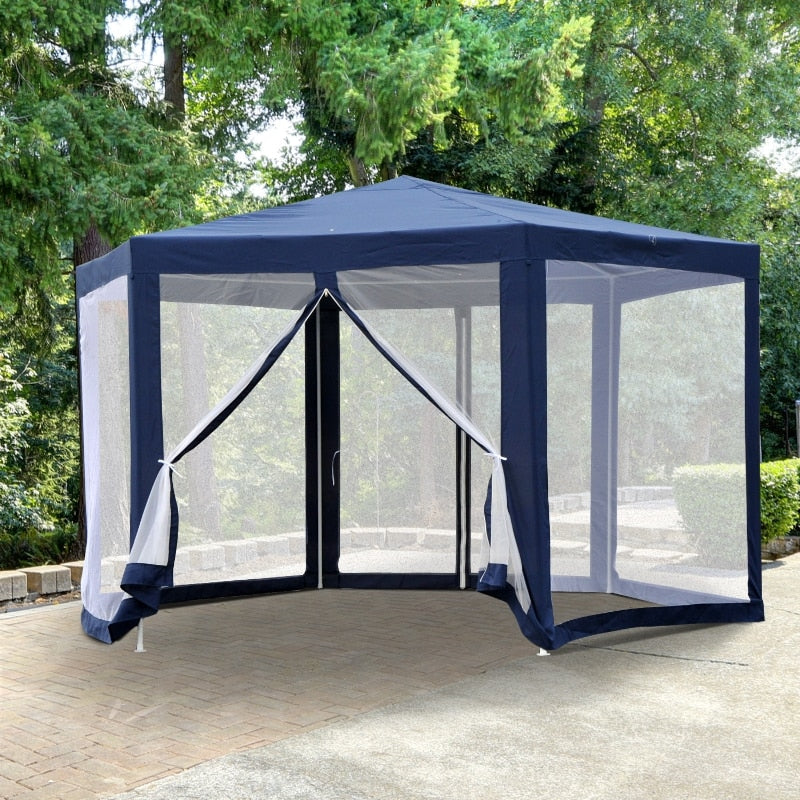 Type Hexagonal Gazebo with Mosquito net