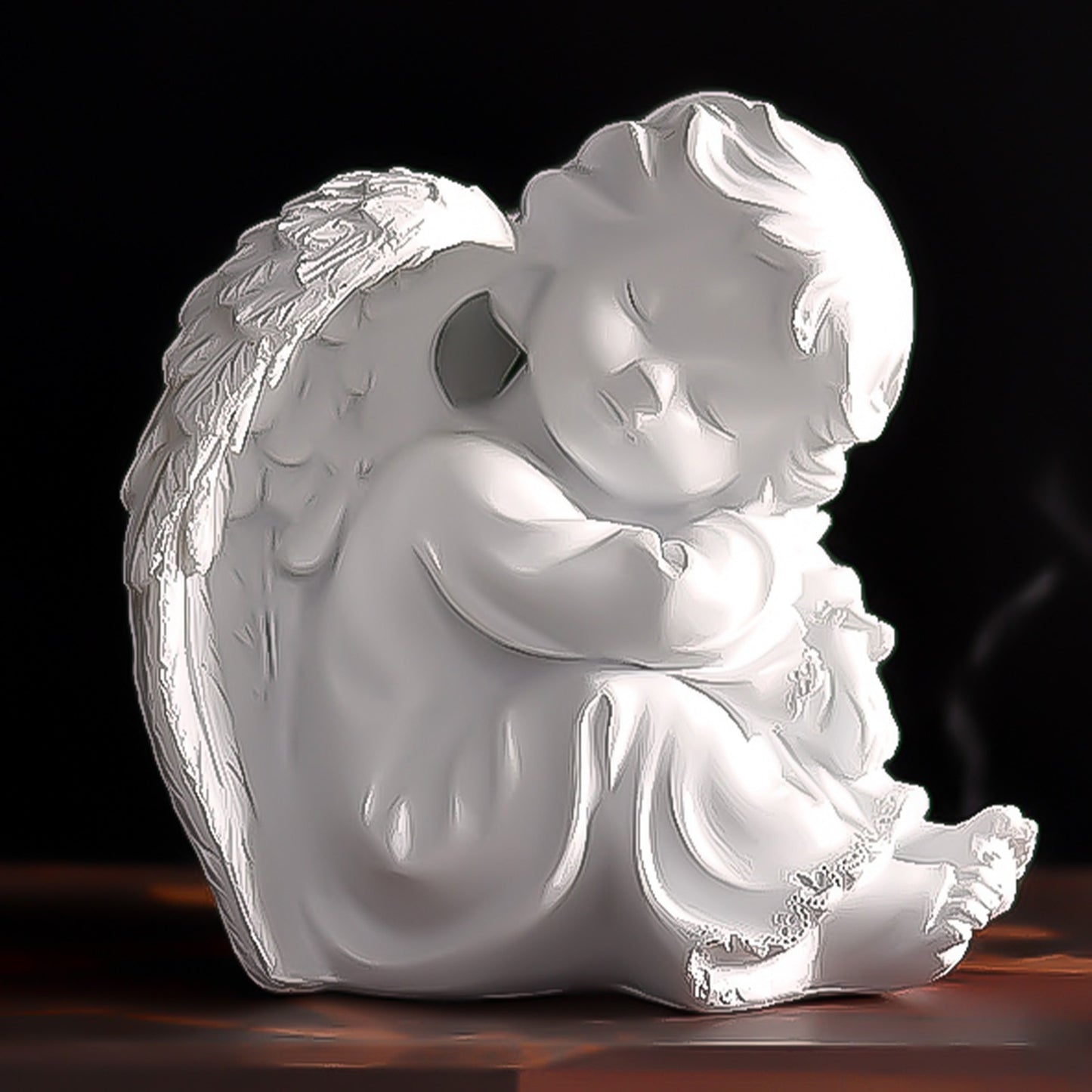 Cute Resin Fairy Girl Angel Figurine Peaceful Prayer Sculpture